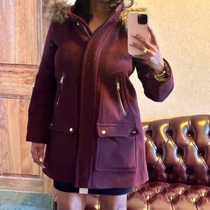 Like New! J. Crew Chateau Parka in Italian Stadium-Cloth